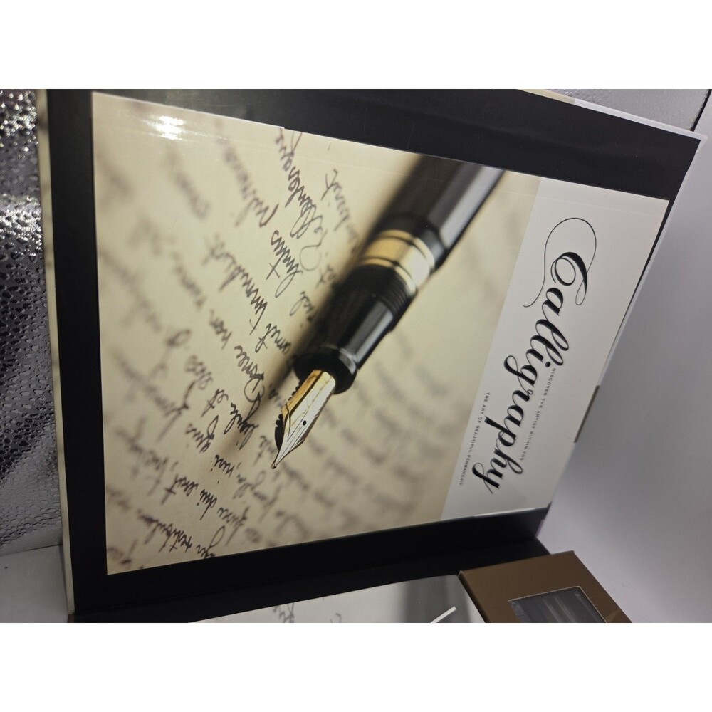 SpiceBox Masterclass Calligraphy Writing Set Instruction Guide Pens and Ink New - Picture 9 of 14